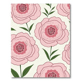 Oversized Pink Peony Floral Area Rug
