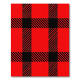 Plaid Bold Red Black Buffalo Plaid Area Rug