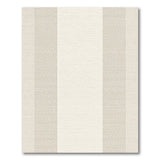 Textured Beige Vertical Stripe Area Rug