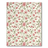Pink Vintage Pink Floral Area Rug