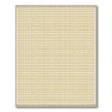 Coastal Beach Beige Woven Grid Area Rug