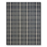 Geometric Modern Black White Plaid Geometric Area Rug