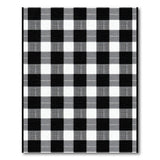 Black and White Black White Buffalo Check Rustic Rug