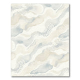 Beige and Neutral Wavy Abstract Neutral Area Rug