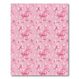 Pink Vibrant Pink Flamingo Floral Area Rug