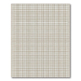 Neutral Beige Checkered Woven Area Rug