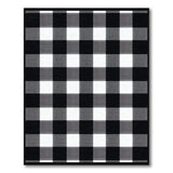 Buffalo Rustic Farmhouse Black White Buffalo Check Area Rug