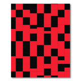 Bold Red Black Checkerboard Area Rug