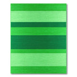 Vibrant Green Striped Area Rug