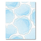 Dreamy Watercolor Clouds Blue Area Rug