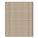 Brown Tan Plaid Check Rustic Area Rug