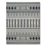 Black White Geometric Tribal No. 3 Area Rug