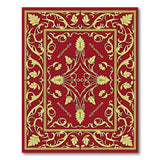 Opulent Red Gold Traditional Persian Area Rug