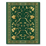 Golden Serpents Emerald Area Rug