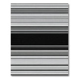 Bold Black White Striped Geometric No. 3 Area Rug