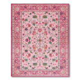 Traditional Persian Ornate Pink Floral Persian Rug