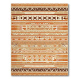 Heritage Tribal Geometric Orange Area Rug