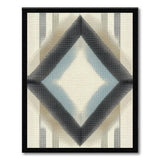 Teal Diamond Halftone Geometric Area Rug