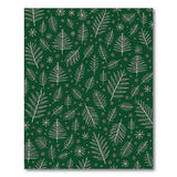 Festive Evergreen Line Art Area Rug