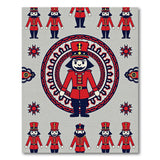 Festive Nutcracker Mandala Area Rug