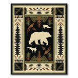 Bear Fox Heritage Tribal Area Rug