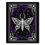 Neon Purple Moth Cosmic Area Rug