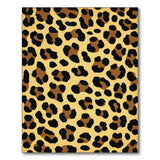 Boho Chic Tan Leopard Print Area Rug