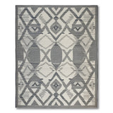 Diamond Black White Geometric Diamond Area Rug