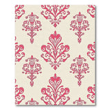 Pink Pink Damask Floral Vintage Area Rug