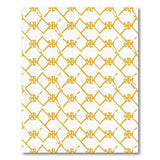Yellow Diamond Lattice Geometric Area Rug