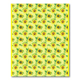 Vibrant Sunflower Striped Yellow Area Rug
