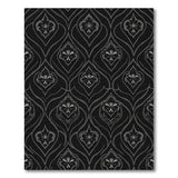 Black and White Black White Ornate Persian Floral Rug