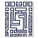 Abstract Geometric Line Art Area Rug