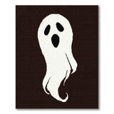 Pixelated Spooky Ghost Area Rug