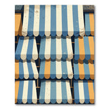 Distressed Vintage Awning Stripe Rug