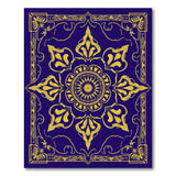 Purple Gold Ornate Mandala Area Rug
