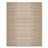 Geometric Modern Beige and Neutral Beige Striped Woven Area Rug