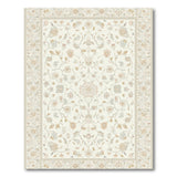 Ivory Persian Floral Traditional Persian Area Rug