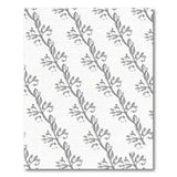 Grey Vine Floral Sketch Area Rug
