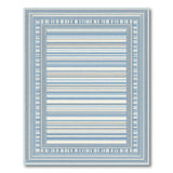 Blue Striped Coastal Washable Area Rug