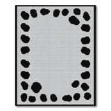 Black and White Black White Abstract Spot Area Rug