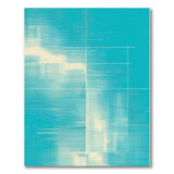 Teal Halftone Geometric Area Rug