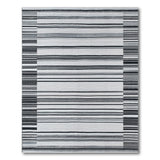 Striped Modern Black White Striped Area Rug