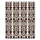 Intricate Tribal Motif Beige Area Rug