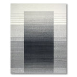 Gradient Black White Modern Area Rug