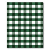 Rustic Farmhouse Green Black Buffalo Check Area Rug