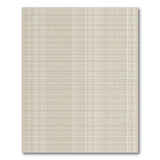 Neutral Beige Grid Plaid Area Rug