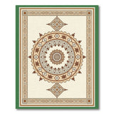 Beige and Neutral Traditional Persian Elegant Beige Persian Medallion Area Rug