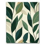 Lush Green Leaves Area Rug