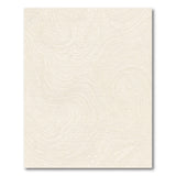 Beige Wavy Contour Abstract Area Rug